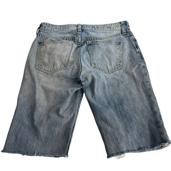 Pilcro and the letterpress Hyphen Bermuda Jean Shorts Size 26 - Picture 2 of 8